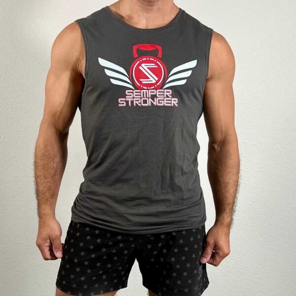 Men's Muscle Tank (Heavy Metal) - Image 2