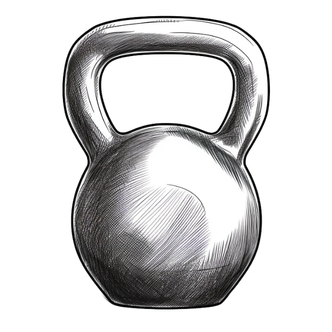 Kettlebell Draw Icon Semper Stronger